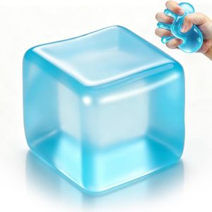 Fidget Toys Squishy Stress Cube. Slow Rising Stress Balls for Adults Kids Squishies Anxiety Relief Squeeze Sensory Toys Gifts (Blue)