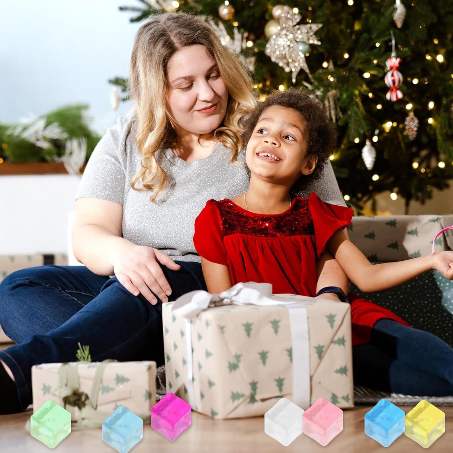 Ice Cube Sensory Toys 24 Pcs Squishy Fidget Stress Cube for Adults Kids Anxiety Stress Relief Hand Therapy Sensory Squishy Ball Classroom Prize Box Toys - Image 6