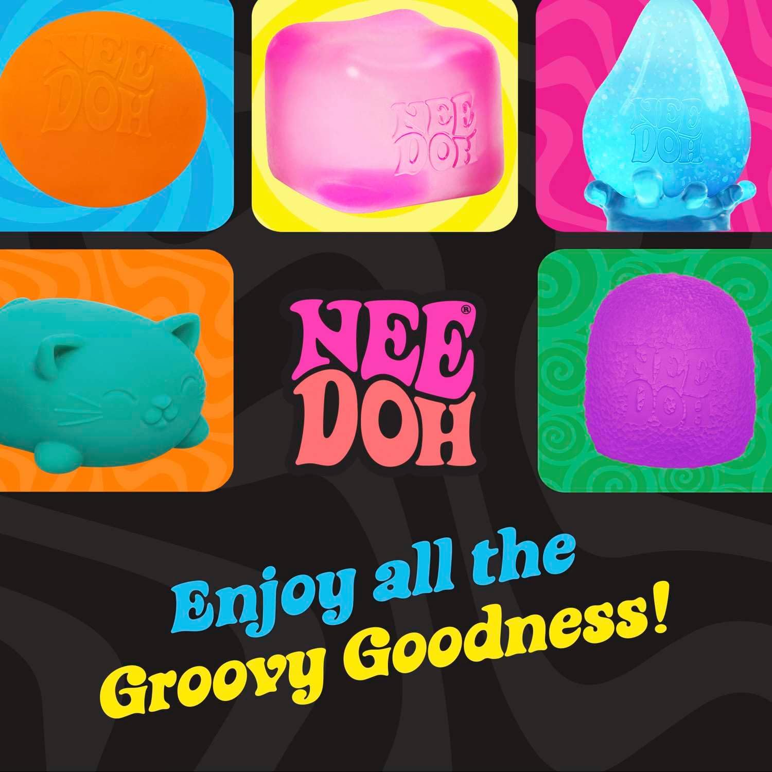 Schylling NeeDoh Nice Cube Glow - Squeeze Toy with a Super Solid Squish - Glows in The Dark - 2.25 Cube - Color May Vary (Pack of 1) - Image 7