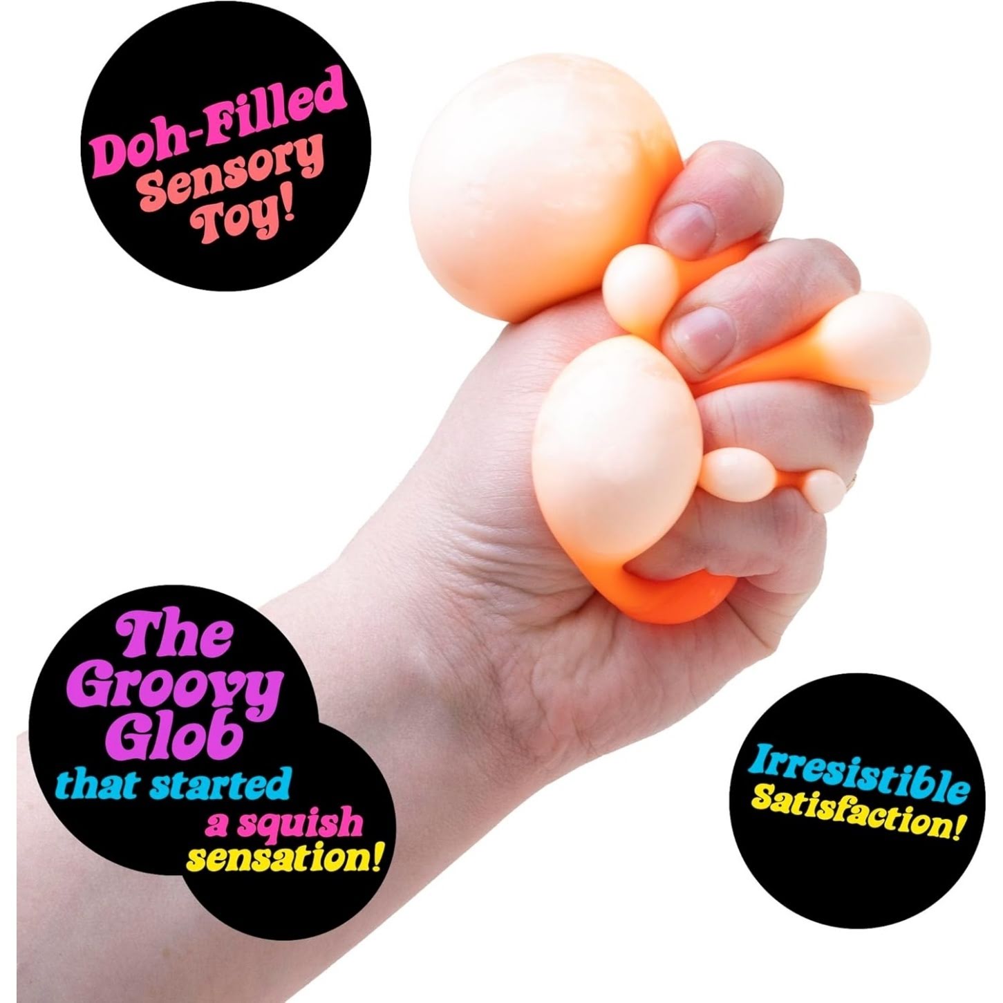 NeeDoh Original Sensory Ball – Orange - Image 3